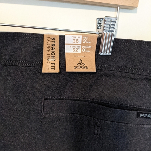 Prana McClee Pant Charcoal Grey Men's 36 x 32 NWT - Picture 10 of 15